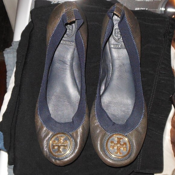 Tory Burch Caroline flats 5.5M - Picture 1 of 4
